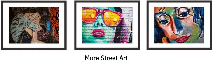 Street Art Framed Prints